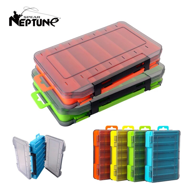Fishing Lure Spinner - Doppelseitige Angelgerät-Aufbewahrungsbox für Spinner, Köder, Egi-Werkzeugkasten,