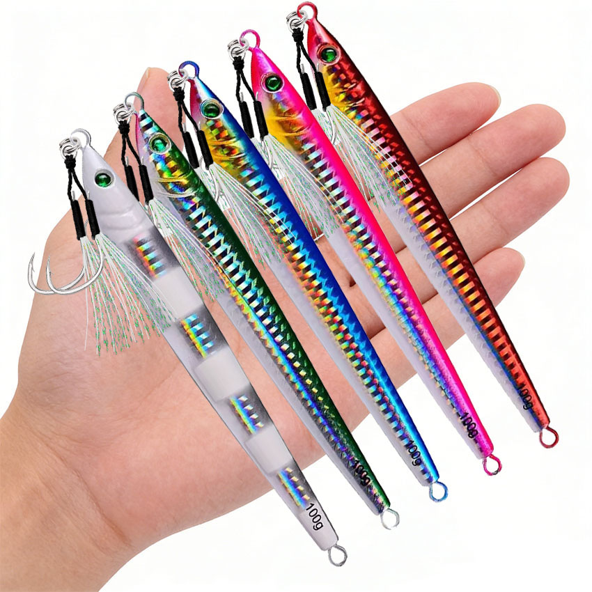 Fishing Lure Buzzbait - Gussmetall Jig Angeln Locken 5PC 60-100g