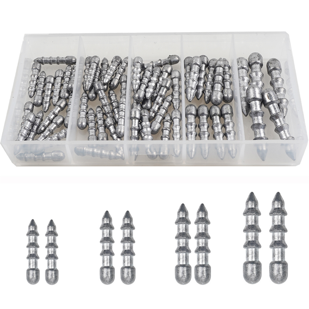 Fishing Lure Accessories - 60pcs Nagel gewichte Wurm Angeln Platinen