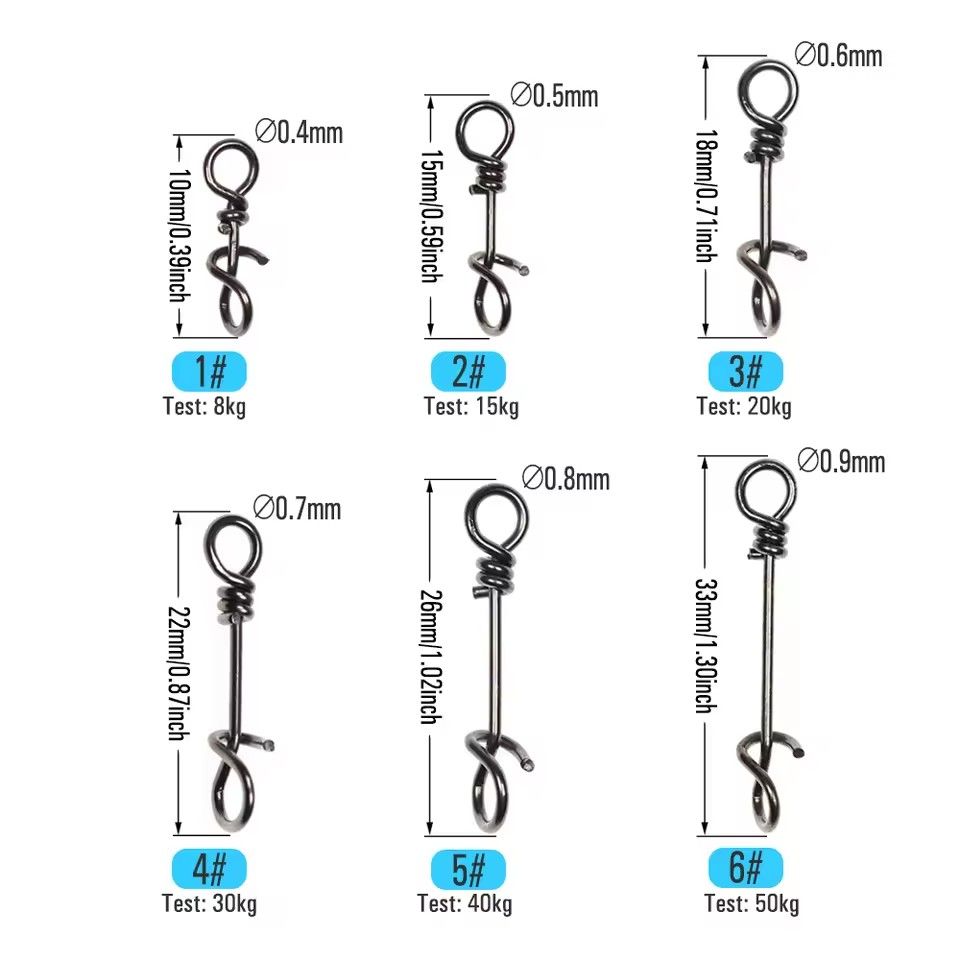 50 Stück 10mm ~ 33mm Edelstahl – Fishing Lure Accessories Bewertung und Preis