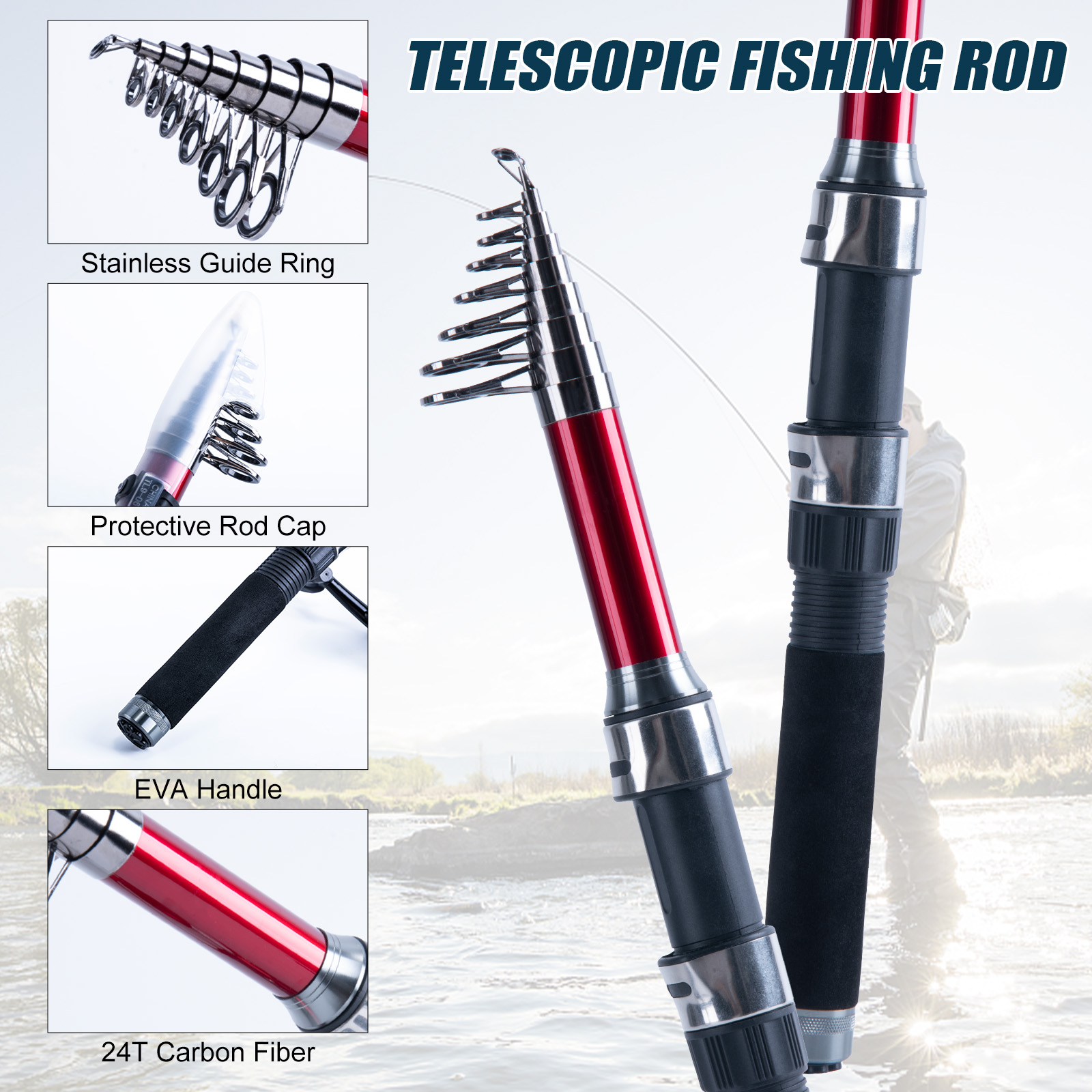 Goture Teleskop-Angelrute und  – Fishing Lure Making Kit Bewertung und Preis
