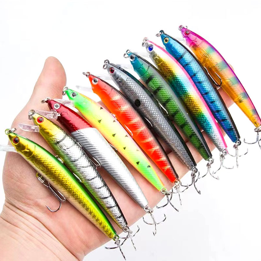 10PCS Jerkbait Minnow Swimbait – Fishing Lure Crankbait Bewertung und Preis