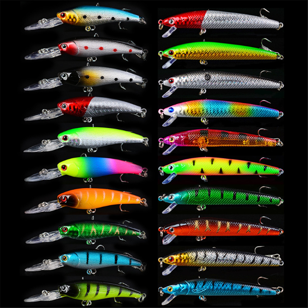 20 teile/los Minnow Angeln Loc – Fishing Lure Crankbait Bewertung und Preis