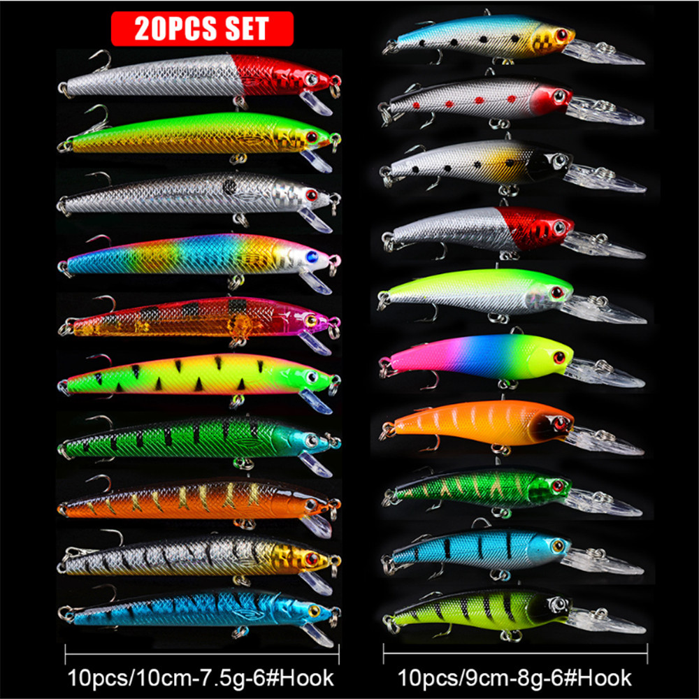 20 teile/los Minnow Angeln Loc – Fishing Lure Crankbait Bewertung und Preis