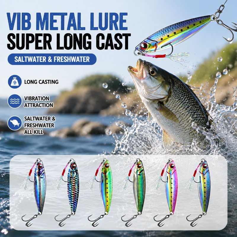 3D-Gedruckter Metall-VIB-Angel – Fishing Lure Blade Bait Bewertung und Preis