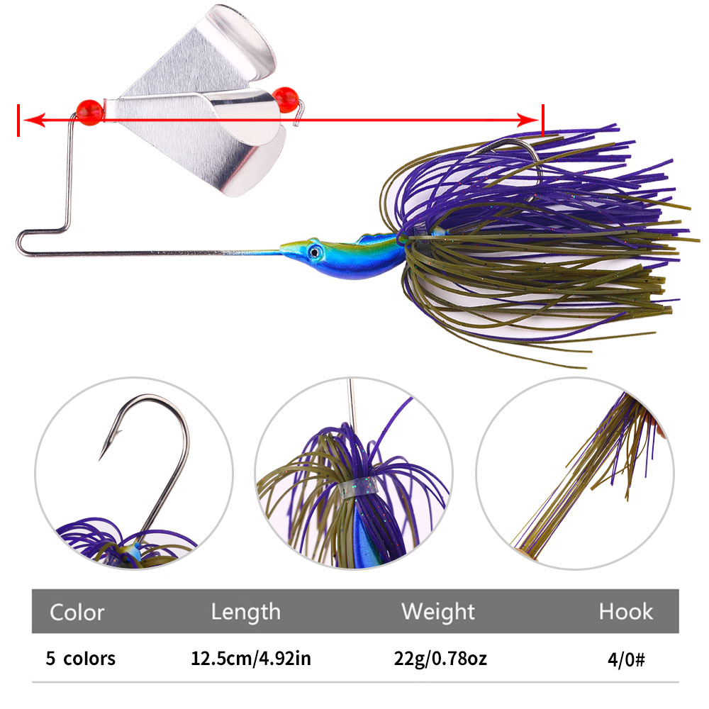 22g Buzzbait Angelköder mit Pr – Fishing Lure Blade Bait Bewertung und Preis