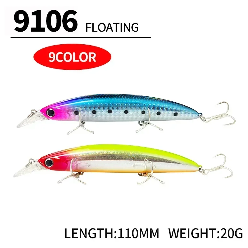 Schwimmende Minnow-Angelköder, – Fishing Lure Topwater Bewertung und Preis